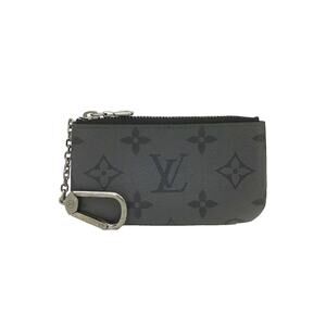 Authentic Louis Vuitton Monogram Eclipse Reverse Pochette Cles Wallet Coin Pouch